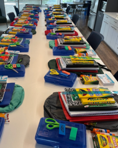 Rubino's back pack drive to help Montogromy County Schools with supplies,